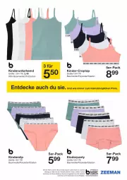 Gazetka promocyjna Zeeman - Prospekte - Gazetka - ważna od 13.09 do 13.09.2024 - strona 7 - produkty: Bau, baumwolle, bett, Croptop, decke, eis, hemd, Kinder, LG, panty, reis, slip, Ti, Unterhemd, wolle