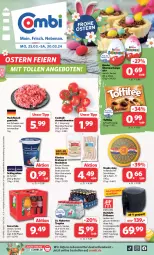 Gazetka promocyjna Combi - Prospekte - Gazetka - ważna od 30.03 do 30.03.2024 - strona 1 - produkty: angebot, angebote, bacon, Becher, bratwurst, coca-cola, cocktail, cocktails, cola, eier, eis, elle, fleisch, fritteuse, gouda, gouda jung, grill, hackfleisch, hackfleisch gemischt, Heißluftfritteuse, holländischer schnittkäse, Käse, Kinder, lebensmittel, neuheit, Rauch, reis, rind, rwe, sahne, Schal, Schale, schlagsahne, schnittkäse, schwein, schwein und rind, strauchtomaten, teller, Ti, Tiere, toffifee, tomate, tomaten, wein, wurst, ZTE