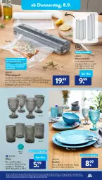 Gazetka promocyjna AldiSud - NÄCHSTE WOCHE - Gazetka - ważna od 10.09 do 10.09.2022 - strona 21 - produkty: alle artikel ohne dekoration, ambia, beutel, Crofton, crofton®, dekoration, dell, eis, elle, geschirr, gin, Gläser, mac, Mode, reis, Ria, slip, spülmaschinen, Ti, wasser, wein, Weingläser, ZTE