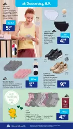 Gazetka promocyjna AldiSud - NÄCHSTE WOCHE - Gazetka - ważna od 10.09 do 10.09.2022 - strona 26 - produkty: aldi, Bau, baumwolle, decksohle, dell, elle, Kinder, Mode, Ria, slip, slips, sneaker, socken, Ti, WICK, wolle