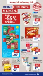 Gazetka promocyjna AldiSud - NÄCHSTE WOCHE - Gazetka - ważna od 10.09 do 10.09.2022 - strona 5 - produkty: aldi, alpro, Becher, beere, chili, corny, eis, erdbeere, feinschmecker, fertiggericht, fisch, fische, Fischer, frosta, joghur, joghurt, knorr, lorenz, milch, müsli, Müsliriegel, natur, pfanne, reis, riegel, sahne, Sahnejoghurt, salat, salatkrönung, saltletts, sauce, Schere, sesam, soja, suppe, Ti, zott, ZTE, zucker