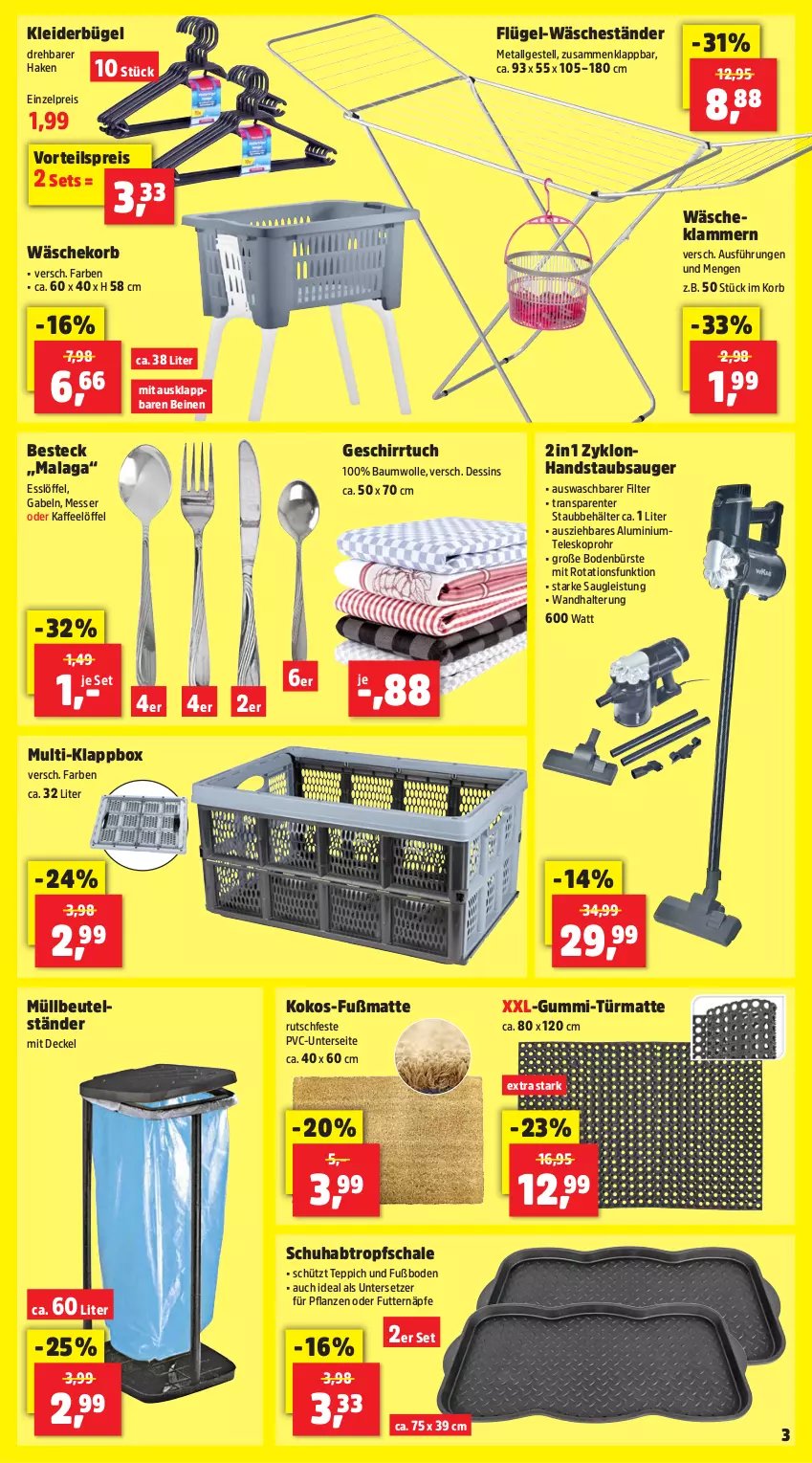 Aktueller Prospekt Thomas Philipps - von 06.01 bis 11.01.2025 - strona 3 - produkty: Bau, baumwolle, Behälter, besteck, beutel, bügel, bürste, decke, Deckel, eis, ente, Fußmatte, gabel, geschirr, geschirrtuch, handstaubsauger, kaffee, Klammern, Klappbox, kleid, kleider, kleiderbügel, kokos, korb, lamm, LG, Löffel, messer, müllbeutel, pflanze, pflanzen, reis, Schal, Schale, staubsauger, Teleskop, teppich, Ti, tuc, Untersetzer, vorteilspreis, wandhalterung, wäschekorb, wolle