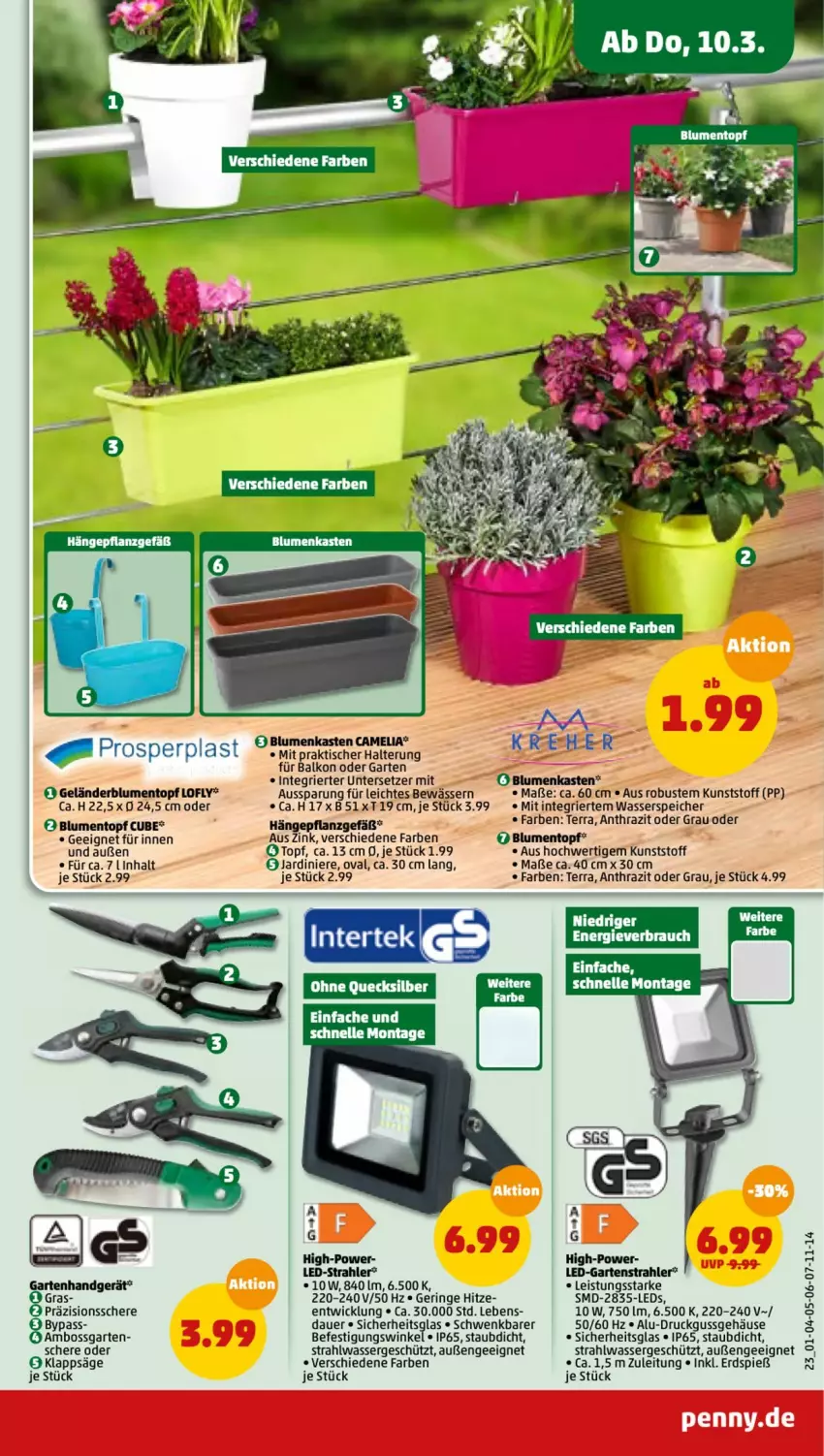 Aktueller Prospekt Penny - Prospekte - von 07.03 bis 12.03.2022 - strona 25 - produkty: auer, blume, blumen, boss, camelia, eis, elle, Garten, gsw, leds, ring, säge, Schere, Ti, tisch, topf, Untersetzer, wasser, WICK