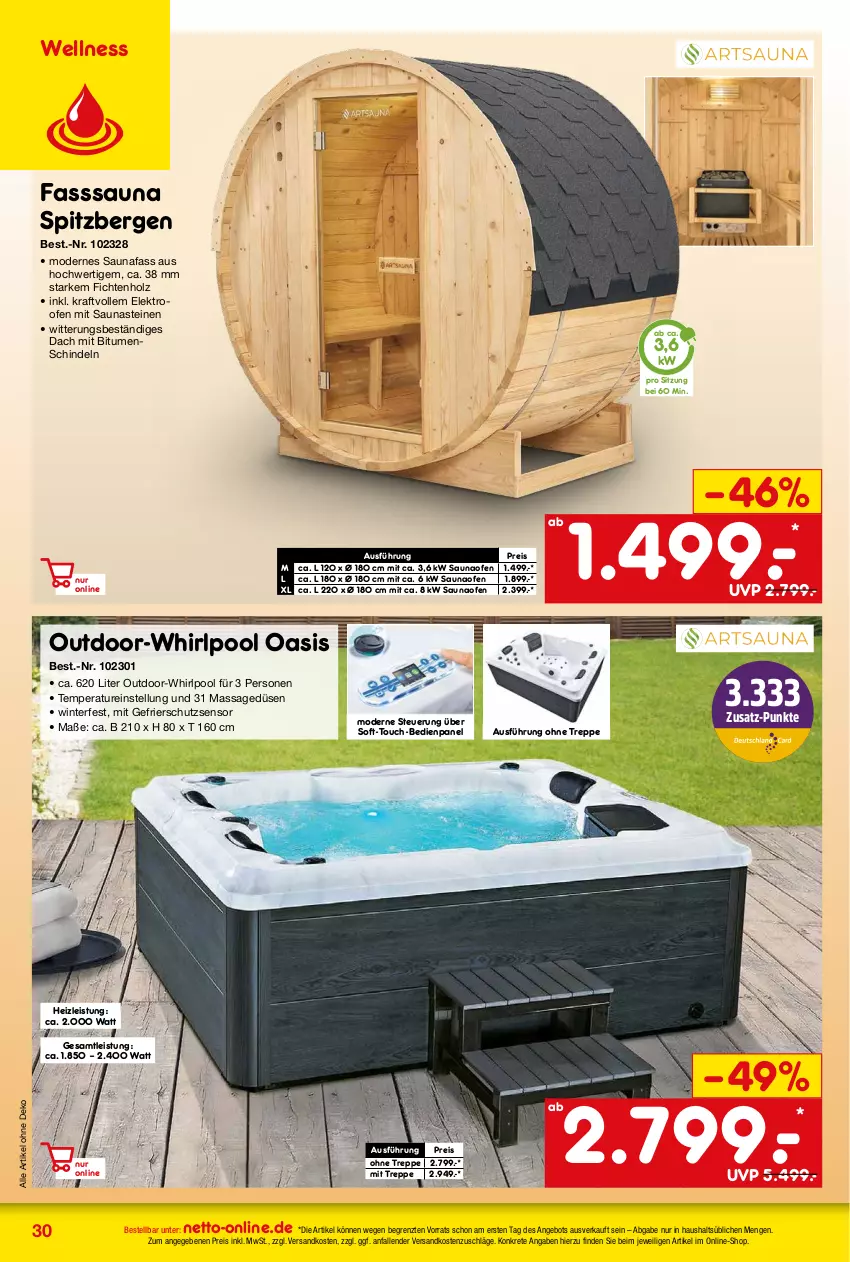 Aktueller Prospekt Netto Marken-Discount - Online-Angebote Oktober - von 02.10 bis 31.10.2023 - strona 30 - produkty: angebot, eis, Elektro, Handy, Holz, kraft, Mode, ndk, Ofen, pool, reis, Ti, Whirlpool, ZTE