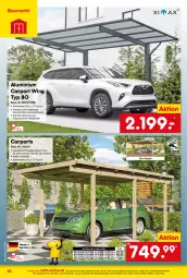 Gazetka promocyjna Netto Marken-Discount - Online-Angebote Oktober - Gazetka - ważna od 31.10 do 31.10.2023 - strona 46 - produkty: angebot, Bau, Bona, Carport, eis, Germ, Holz, latte, ndk, reis, Ti, Wellplatte, ZTE