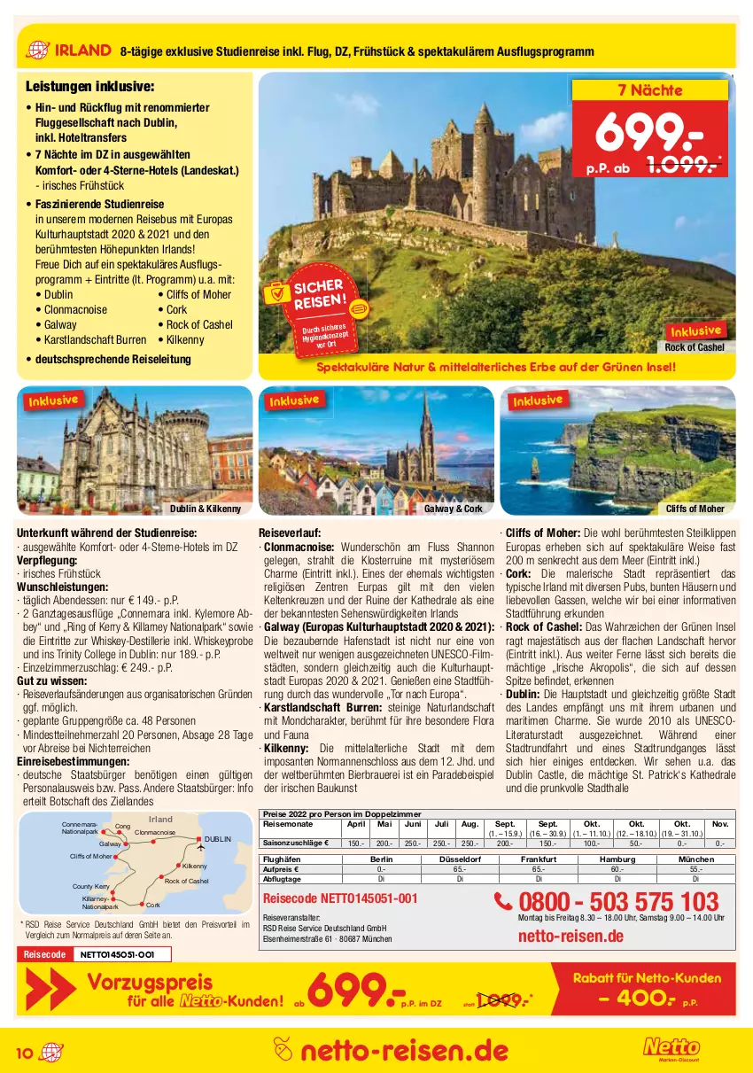 Aktueller Prospekt Netto Marken-Discount - Reisemagazin September - von 26.08 bis 30.09.2021 - strona 10