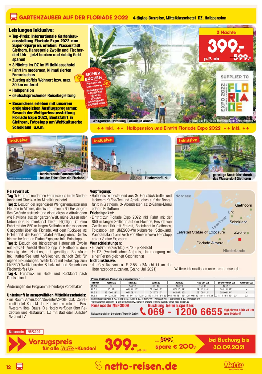 Aktueller Prospekt Netto Marken-Discount - Reisemagazin September - von 26.08 bis 30.09.2021 - strona 12