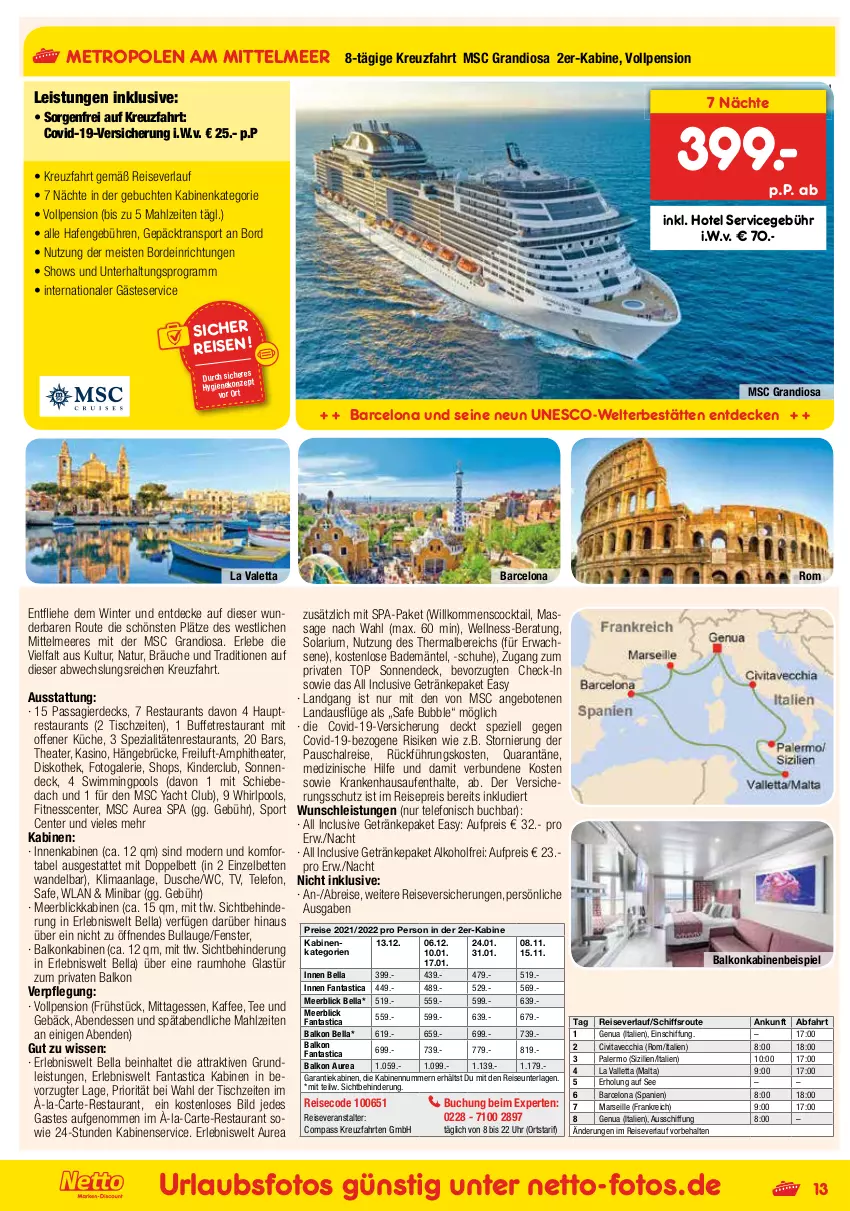 Aktueller Prospekt Netto Marken-Discount - Reisemagazin September - von 26.08 bis 30.09.2021 - strona 13