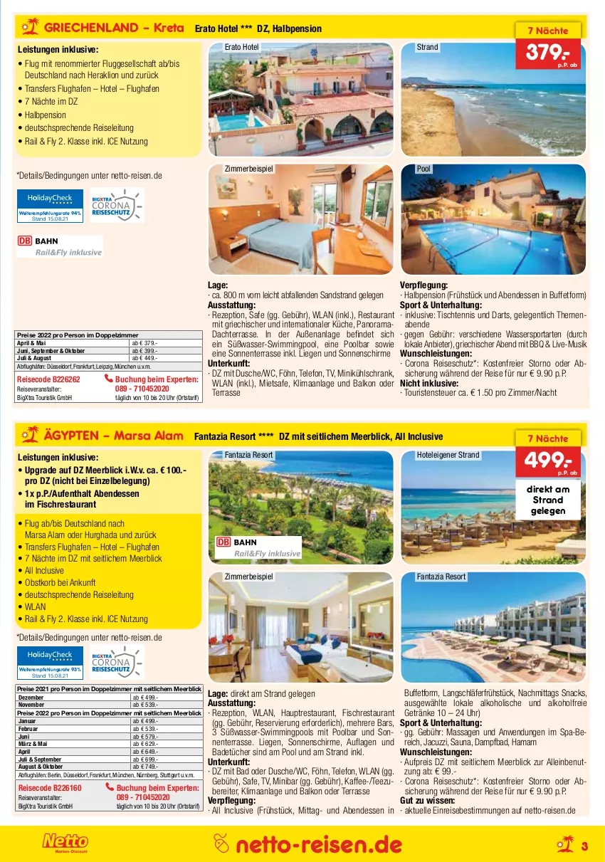 Aktueller Prospekt Netto Marken-Discount - Reisemagazin September - von 26.08 bis 30.09.2021 - strona 3