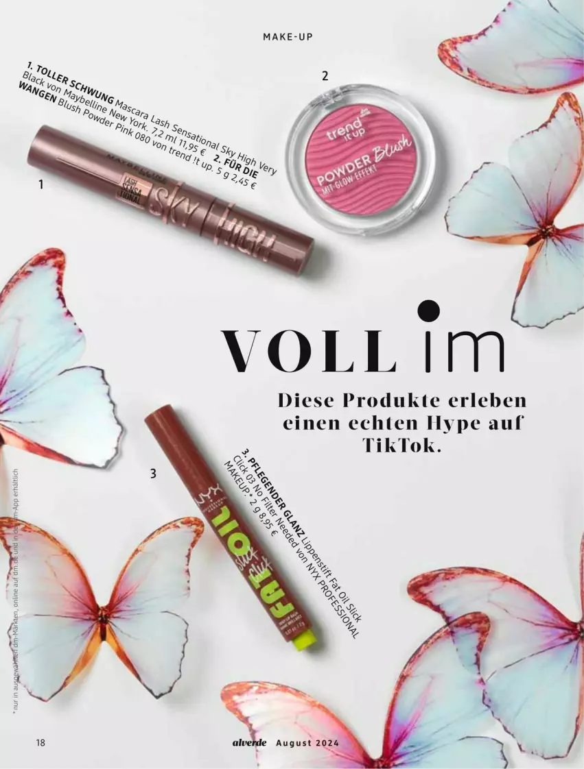 Aktueller Prospekt Dm Drogerie - Prospekte - von 01.08 bis 31.08.2024 - strona 18 - produkty: Make-up, Ti