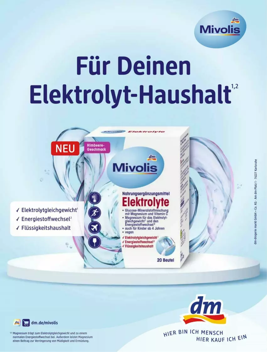 Aktueller Prospekt Dm Drogerie - Prospekte - von 01.08 bis 31.08.2024 - strona 61 - produkty: beere, beutel, eis, Elektro, erde, himbeer, himbeere, mac, magnesium, ring, vita