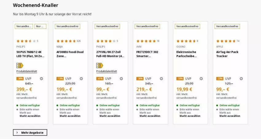 Aktueller Prospekt Saturn - Prospekte - von 18.03 bis 27.03.2024 - strona 5 - produkty: angebot, angebote, Apple, Apple AirTag, Elektro, fritz, led tv, monitor, ndk, Philips, uhr, versandkostenfrei