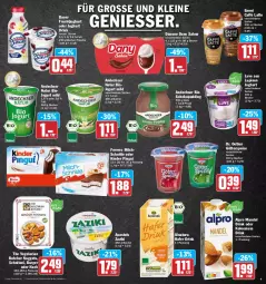 Gazetka promocyjna Aez - Prospekte - Gazetka - ważna od 23.04 do 23.04.2022 - strona 9 - produkty: alpro, andechser natur, apostels, auer, Bau, Bauer, Becher, bio, burger, caffè latte, danone, Dany, dany sahne, Dr. Oetker, drink, eis, elle, emmi, ferrero, flasche, frucht, fruchtjoghurt, götterspeise, hafer, joghur, joghurt, jogurt, Kinder, kinder pingui, kokos, kokosnuss, latte, leine, mandel, milch, Milchschnitte, natur, natura, nuggets, nuss, pingui, pudding, reis, Ria, sahne, schnitzel, schoko, teller, The Vegetarian Butcher, Vegeta, zaziki