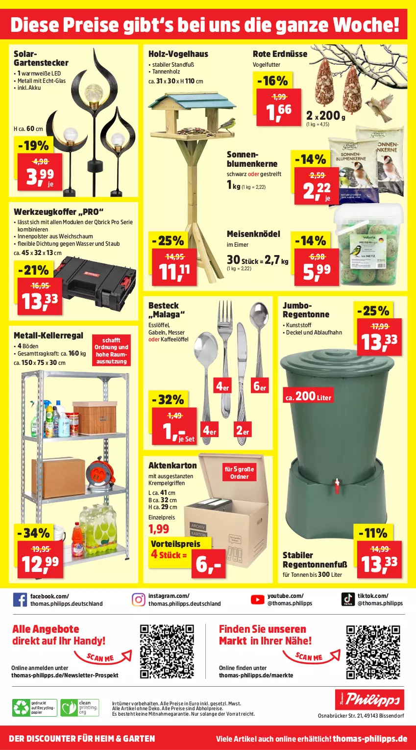 Aktueller Prospekt Thomas Philipps - von 26.08 bis 31.08.2024 - strona 8 - produkty: abholpreise, akku, alle preise sind abholpreise, angebot, angebote, besteck, blume, blumen, Clin, decke, Deckel, discount, eimer, eis, elle, erdnüsse, gabel, Garten, Handy, Holz, jumbo, kaffee, Knödel, koffer, kraft, LG, Löffel, Maus, Meisenknödel, messer, ordner, papier, regal, reis, sonnenblume, sonnenblumen, Sonnenblumenkerne, Ti, Vogelfutter, vorteilspreis, wasser, werkzeug, Yo, ZTE