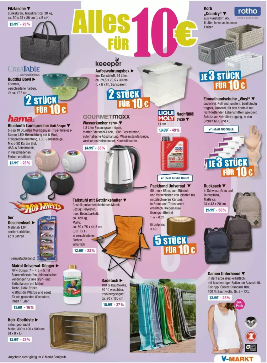 Aktueller Prospekt Vmarkt - Prospekte - von 20.06 bis 25.06.2025 - strona 13 - produkty: angebot, angebote, aufbewahrungsbox, auto, ball, Bau, baumwolle, beleuchtung, braun, Buddha, dünger, edelstahl, eis, elle, erde, Ergee, freisprecheinrichtung, geschenkset, getränk, getränke, getränkehalter, hama, handschuhe, hemd, Holz, HP, Kocher, korb, kraft, lautsprecher, lebensmittel, led-beleuchtung, Leuchte, LG, natur, nuss, obst, Packband, pflanze, pflanzen, Rauch, reis, rel, rucksack, sac, Schal, schuhe, stuhl, Tasche, Ti, tisch, Trockner, Unterhemd, usb, wasser, wolle