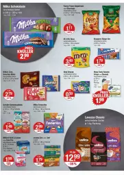 Gazetka promocyjna Vmarkt - Prospekte - Gazetka - ważna od 25.06 do 25.06.2025 - strona 8 - produkty: ahoj-brause, beutel, brause, chips, chipsfrisch, Funny Frisch, jacobs, kitkat, knoppers, lavazza, lion, milka, milka schokolade, Ofen, riegel, schoko, schokolade, smarties, snack, snacks, Ti, wasa