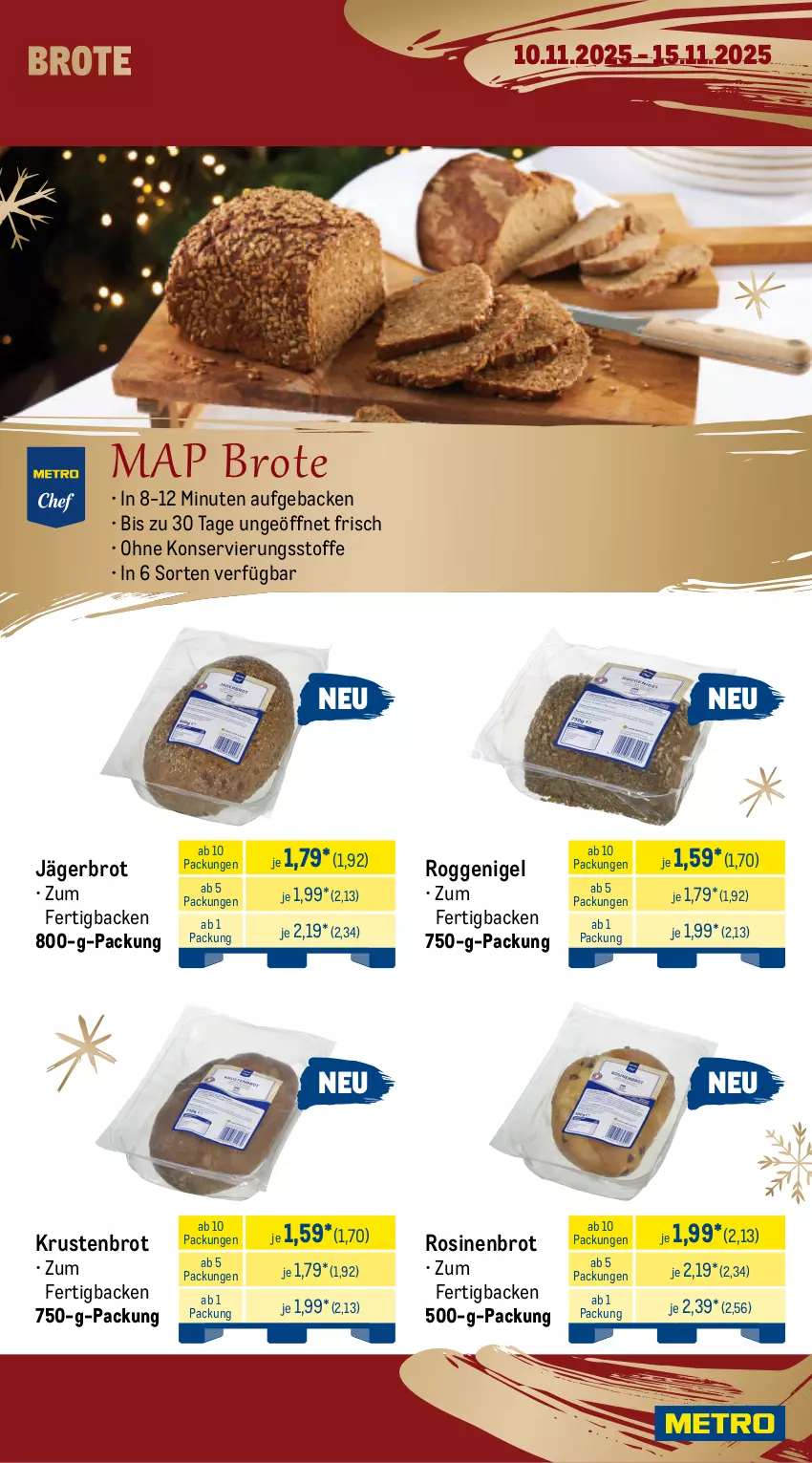Aktueller Prospekt Metro - Wochen-Angebote Gastro - von 10.11 bis 15.11.2025 - strona 13 - produkty: angebot, beutel, brot, butter, geback, kartoffel, kartoffeln, Käse, Kette, Kroketten, Krustenbrot, Kürbis, nuss, sahne, schnitten, Ti, torte
