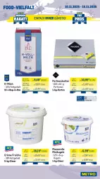 Gazetka promocyjna Metro - Wochen-Angebote Gastro - Gazetka - ważna od 15.11 do 15.11.2025 - strona 10 - produkty: angebot, bacon, bag-in-box, butter, butterkäse, crème fraîche, edamer, eimer, eis, gouda, Käse, Kugel, mac, Metro, milch, milram, mozzarella, reis, rel, schnitten, Ti, tulip, wurst