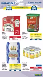 Gazetka promocyjna Metro - Wochen-Angebote Gastro - Gazetka - ważna od 15.11 do 15.11.2025 - strona 14 - produkty: angebot, bohne, bohnen, bonduelle, bonduelle goldmais, braten, caffè crema, Cap, delikatess sauce, drink, eis, elle, energy drink, flasche, getränk, getränke, Goldmais, heinz, ketchup, knorr, lavazza, mais, mehl, milka, Palette, Paula, paulaner, pizza, Pizzamehl, red bull, reis, Ria, sac, sauce, Spezi, Ti, tiefpreis