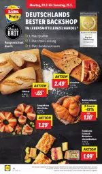 Gazetka promocyjna Lidl - Aktionsprospekt - Gazetka - ważna od 17.03 do 17.03.2023 - strona 10 - produkty: brot, butter, ciabatta, Croissant, eis, Kranz, kuchen, lebensmittel, Rauch, reis, rhabarber, Streuselkuchen, Ti