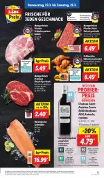 Gazetka promocyjna Lidl - Aktionsprospekt - Gazetka - ważna od 17.03 do 17.03.2023 - strona 37 - produkty: Abtei, bier, braten, chateau, cuvée, discount, eis, fleisch, gewürz, grill, hackfleisch, hackfleisch gemischt, hähnchenschenkel, henkel, lachs, mac, Meister, reis, rind, rotwein, rwe, schenkel, schwein, schweine, schweinenacken, steak, Ti, wein, weine