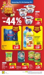 Gazetka promocyjna Lidl - Aktionsprospekt - Gazetka - ważna od 17.03 do 17.03.2023 - strona 38 - produkty: aktionspreis, Bona, eintöpfe, eis, erasco, gouda, Kuschelweich, Milbona, milch, milchreis, Müller, ndk, preisvorteil, reis, ritter, ritter sport, rum, Schal, Schale, Sport, Ti, weichspüler, ZTE