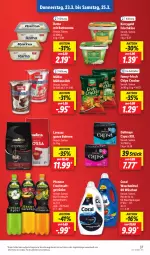 Gazetka promocyjna Lidl - Aktionsprospekt - Gazetka - ważna od 17.03 do 17.03.2023 - strona 39 - produkty: angebot, bohne, bohnen, butter, Cap, chips, Coral, cracker, dallmayr, dallmayr capsa, eis, elle, frischkäse, frucht, fruchtsaft, fruchtsaftgetränk, funny-frisch, getränk, getränke, Käse, kerrygold, lavazza, lavazza ganze bohne, milch, Müller, müllermilch, pfanne, Pfanner, rama, reis, saft, teller, Ti, waschmittel, ZTE