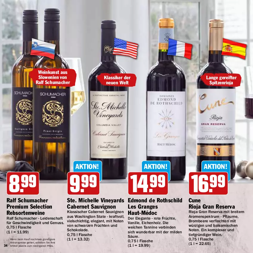 Aktueller Prospekt Hit - Wochenprospekt - von 24.11 bis 31.12.2025 - strona 34 - produkty: aktionspreis, balsam, beere, binden, Brei, brombeere, cabernet, cabernet sauvignon, eis, elle, flasche, früchte, früchten, Holz, kraft, mac, nuss, pflaume, rebsortenweine, reis, rioja, rum, sauvignon, schoko, schokolade, Spektrum, Ti, vanille, wein, weine