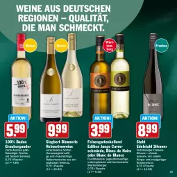 Gazetka promocyjna Hit - Wochenprospekt - Gazetka - ważna od 31.12 do 31.12.2025 - strona 33 - produkty: Bad, Berger, burgunder, cuvée, de blancs, edelstahl, eis, elle, flasche, fleisch, frucht, früchte, Garten, grauburgunder, kräuter, merl, rebsortenweine, saft, silvaner, Ti, wein, weine