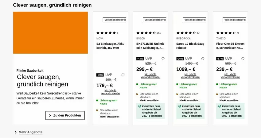 Aktueller Prospekt Saturn - Prospekte - von 18.08 bis 27.08.2025 - strona 4 - produkty: akku, angebot, angebote, bosch, lack, ndk, Rauch, saro, Stielsauger, Ti, versandkostenfrei
