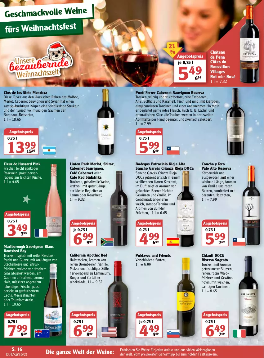 Aktueller Prospekt Globus - Prospekte - von 13.12 bis 18.12.2021 - strona 20 - produkty: angebot, angebotspreis, beef, beere, beeren, blume, blumen, brombeere, brombeeren, burger, cabernet, cabernet sauvignon, chia, chianti, cin, Côtes du Roussillon, curry, cuvée, decke, eis, ente, erdbeere, erdbeeren, erde, fisch, fleisch, frucht, früchte, früchten, gewürz, gsw, Guave, Holz, karamell, Käse, kirsch, kraft, küche, lachs, lamm, mac, meeresfrüchte, merl, merlot, passionsfrucht, pril, reifen, reis, Ria, rioja, riserva, roastbeef, roséwein, sauvignon, sauvignon blanc, schoko, schokolade, steak, steaks, thunfisch, Ti, tisch, trauben, vanille, wein, weine, Zartbitterschokolade