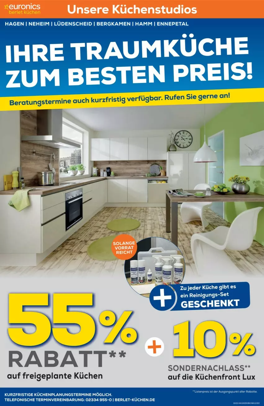 Aktueller Prospekt Euronics - Prospekte - von 17.08 bis 24.08.2022 - strona 6 - produkty: eis, küche, Küchen, reis, telefon, Ti