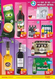 Gazetka promocyjna Netto Marken-Discount - Filial-Angebote - Gazetka - ważna od 19.03 do 19.03.2022 - strona 21 - produkty: alkohol, Alwa, angebot, berliner, eis, flasche, freixenet, glasflasche, grill, heineken, Käse, kräuter, licor, licor 43, likör, limo, limonade, limonaden, mineralwasser, orange, pils, pilsener, premium pils, rotwein, rwe, sac, Spreequell, steiner, Ti, warsteiner, wasser, wein, wilthener, zitrone, ZTE