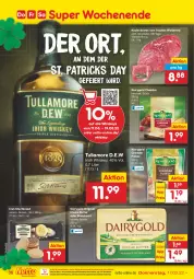 Gazetka promocyjna Netto Marken-Discount - Filial-Angebote - Gazetka - ważna od 19.03 do 19.03.2022 - strona 36 - produkty: braten, butter, cheddar, Dairygold, eier, eis, flakes, gin, irische butter, irish whiskey, kerrygold, ndk, reis, rind, Streichzart, Ti, tullamore, versandkostenfrei, whiskey