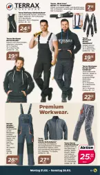 Gazetka promocyjna Netto - Angebote ab Montag - Gazetka - ważna od 26.02 do 26.02.2022 - strona 17 - produkty: Bau, baumwolle, elle, Handy, hose, hosen, Jacke, Latzhose, orange, Ria, shirt, Stier, Sweatshirt, Tasche, taschen, Ti, wasser, wolle