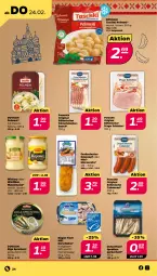 Gazetka promocyjna Netto - Angebote ab Montag - Gazetka - ważna od 26.02 do 26.02.2022 - strona 24 - produkty: aldi, Bau, Cabanossi, Dorsch, dovgan, eis, feinschmecker, fisch, fische, fleisch, gin, Käse, mayonnaise, mozzarella, pelmeni, ponnath, rel, saft, schinken, Sprotten, taschki, Ti, Waage, Yo