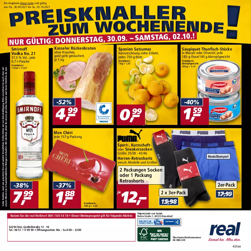 Aktueller Prospekt Real - Real Handzettel - von 27.09 bis 02.10.2021 - strona 56