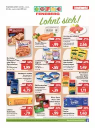 Gazetka promocyjna Feneberg - Prospekte - Gazetka - ważna od 14.01 do 14.01.2023 - strona 1 - produkty: angebot, angebote, Becher, bernbacher, beutel, bonbel, butter, butterkeks, Dr. Oetker, eis, elle, flammkuchen, fleisch, hackfleisch, hackfleisch gemischt, joghur, joghurt, kaffee, kakao, Käse, käsescheiben, keks, kuchen, lamm, landliebe, landliebe joghurt, lebensmittel, leerdammer, leibniz, mövenpick, mövenpick kaffee, natur, nuss, papier, pasta, pizza, rahmjoghurt, reis, rind, ristorante, ristorante pizza, ritter, ritter sport, schwein, Sport, Tasche, taschen, taschentücher, Tempo, Ti, tücher, weihenstephan, wein, wiener, ZTE