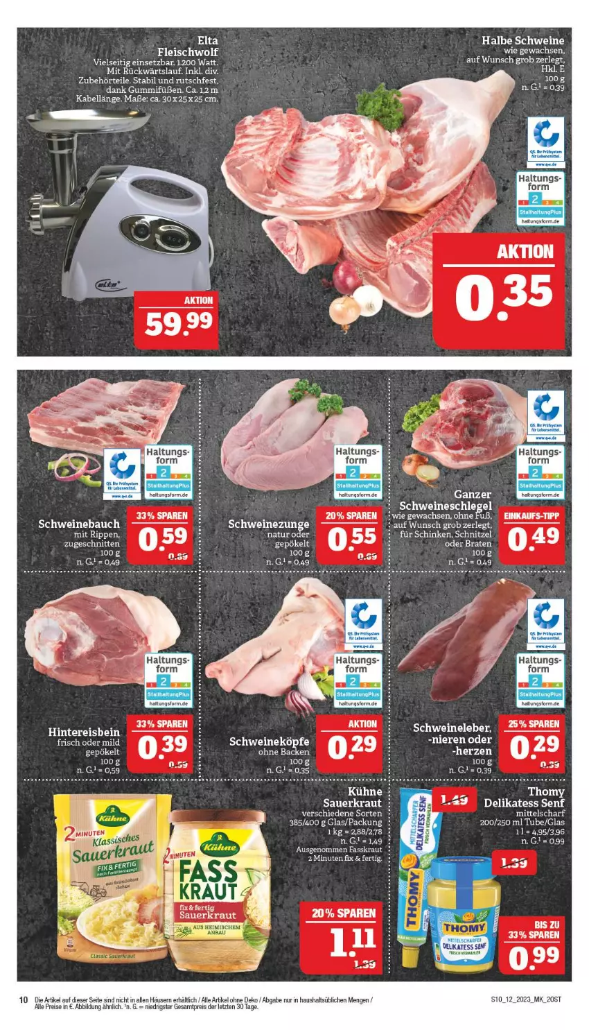 Aktueller Prospekt Marktkauf - Prospekt - von 19.03 bis 25.03.2023 - strona 10 - produkty: auer, Bau, braten, eis, elle, ente, Kraut, mais, mam, natur, reis, rel, Sauerkraut, schinken, schnitten, schnitzel, schwein, schweine, Schweinebauch, Schweineleber, senf, tee, thomy, Ti, wein, weine, ZTE