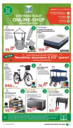 Gazetka promocyjna Marktkauf - Prospekt - Gazetka - ważna od 25.03 do 25.03.2023 - strona 27 - produkty: akku, auflagenbox, Bau, baumwolle, bollerwagen, E-Bike, Gewächshaus, hängesessel, kaltschaummatratze, kraft, küche, matratze, nexus, reifen, Ria, Schal, Schaummatratze, sessel, shimano, tablet, Tablets, Tasche, Ti, tuc, wolle