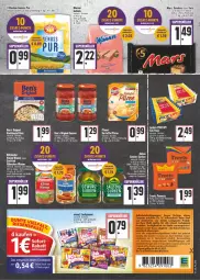 Gazetka promocyjna E Center - Angebote der Woche - Gazetka - ważna od 09.07 do 09.07.2022 - strona 13 - produkty: angebot, Ben’s Original, beutel, böklunder, eis, fleisch, gin, gurke, gurken, kartoffel, kochbeutel, korn, Kühne, lachgummi, Manner, mars, nimm2, nuss, oder twix, püree, reis, salat, sauce, saucen, snickers, Ti, Tiere, twix, wiener, Wild