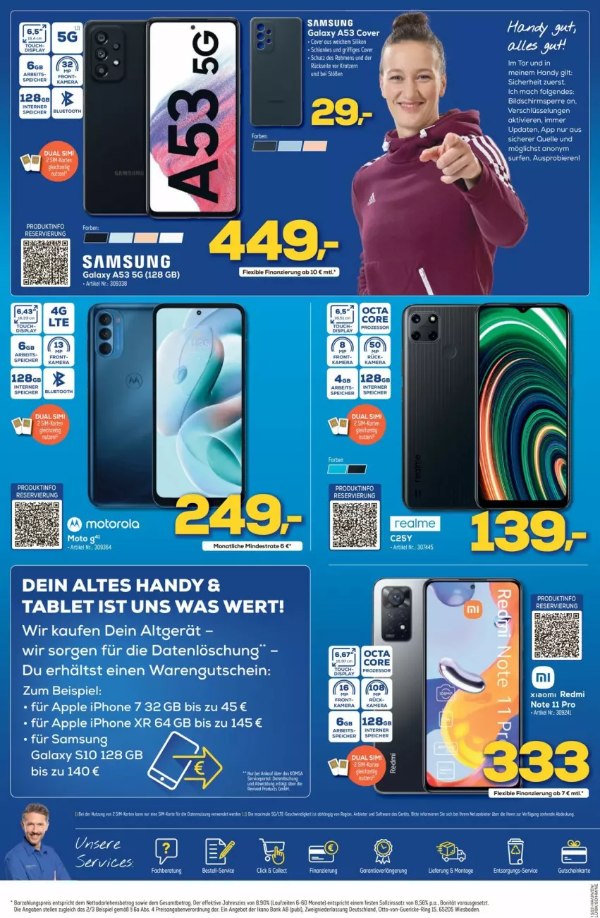 Aktueller Prospekt Euronics - Prospekte - von 13.04 bis 20.04.2022 - strona 10 - produkty: Apple, apple iphone, bier, Biere, eier, eis, elle, gutschein, Handy, iphone, IPhone 7, IPhone X, iphone xr, iphone xr 64 gb, ring, Samsung, samsung galaxy, Samsung Galaxy A, Surf, tablet, Ti