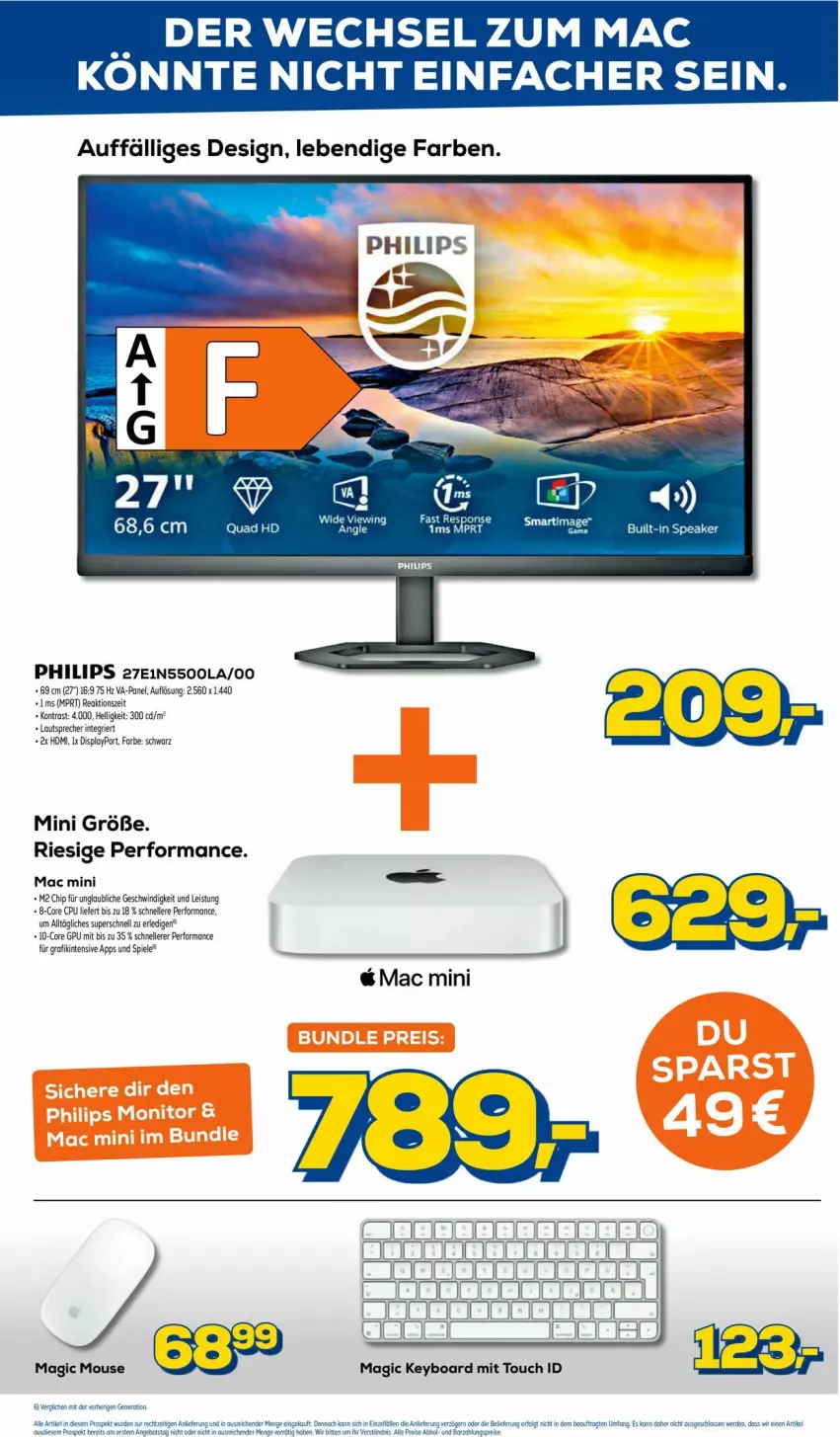 Aktueller Prospekt Euronics - Prospekte - von 05.04 bis 12.04.2023 - strona 7 - produkty: eis, elle, HDMI, lautsprecher, mac, Philips, quad, Spiele