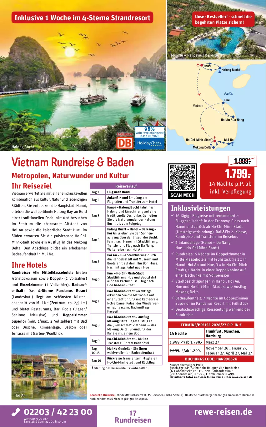 Aktueller Prospekt Rewe Reisen - Reiseprospekt - von 26.06 bis 31.07.2026 - strona 17 - produkty: Bad, buch, decke, deutschsprachige reiseleitung, dusche, eis, elle, ente, Garten, harman, inklusivleistungen, Kaiser, LG, Liege, Metro, natur, pool, pril, Reinigung, reis, reiseverlauf, reiss, rel, rum, Schal, Schale, schirme, Ti, uhr