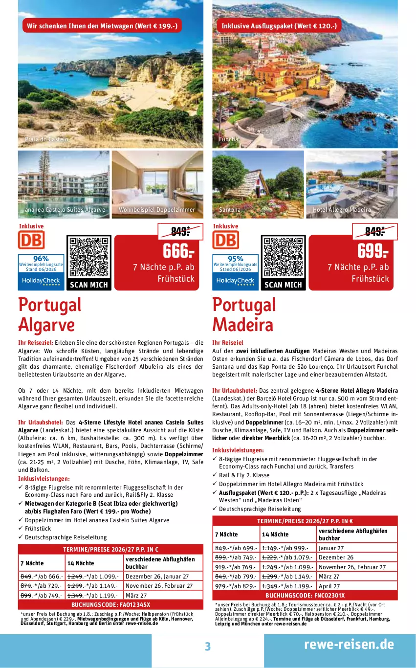 Aktueller Prospekt Rewe Reisen - Reiseprospekt - von 26.06 bis 31.07.2026 - strona 3 - produkty: buch, deutschsprachige reiseleitung, dusche, eis, elle, ente, fisch, fische, Fischer, harman, inklusivleistungen, LG, Liege, pool, pril, reis, schirme, Ti, Weste
