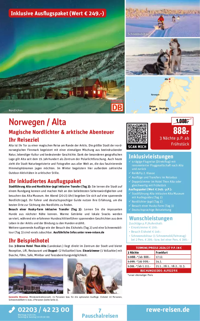 Aktueller Prospekt Rewe Reisen - Reiseprospekt - von 26.06 bis 31.07.2026 - strona 7 - produkty: buch, deutschsprachige reiseleitung, dusche, eis, elle, ente, erde, fisch, fische, getränk, getränke, Heu, inklusivleistungen, mac, natur, reis, rel, rezept, rum, rwe, SANTE, Schal, Schlitten, snack, snacks, tee, tender, Ti, tisch, uhr