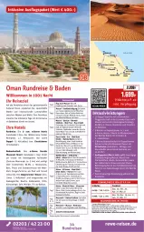 Gazetka promocyjna Rewe Reisen - Reiseprospekt - Gazetka - ważna od 31.07 do 31.07.2026 - strona 14 - produkty: Bad, Bademantel, Bau, buch, decke, deutschsprachige reiseleitung, dusche, eis, Elan, elle, ente, erde, fisch, fische, Fischer, getränk, getränke, gin, Holz, inklusivleistungen, Liege, Mantel, muscat, pool, reis, reiseverlauf, rezept, rum, sana, schirme, Ti, uhr