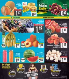 Gazetka promocyjna E Center - Angebote der Woche - Gazetka - ważna od 03.06 do 03.06.2023 - strona 5 - produkty: banane, bananen, beere, beeren, beutel, bio, brombeere, brombeeren, champignon, champignons, eis, Elan, ente, flasche, jumbo, kirsch, kirsche, kirschen, kiwi, Kiwi Gold, melone, paraguayos, pfirsich, pfirsiche, plattpfirsiche, reis, smoothie, super-knüller, tafeläpfel, Ti, wasser, wassermelone, Yo