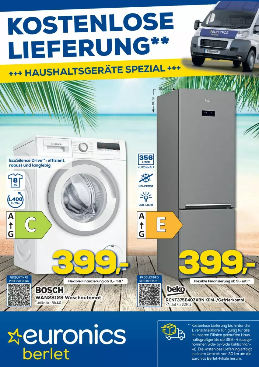 Aktueller Prospekt Euronics - Prospekte - von 08.06 bis 15.06.2022 - strona 1 - produkty: auto, bosch, eis, Haushaltsgeräte, led-licht, LG, reis, rum, Spezi, Ti