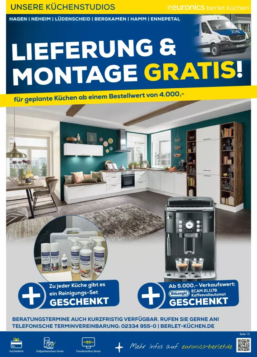 Aktueller Prospekt Euronics - Prospekte - von 08.06 bis 15.06.2022 - strona 13 - produkty: küche, Küchen, telefon, Ti